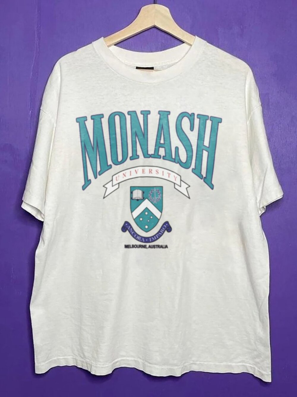 Vintage Monash University Unisex Shirt, Melbourne Australia University Shirt Tee